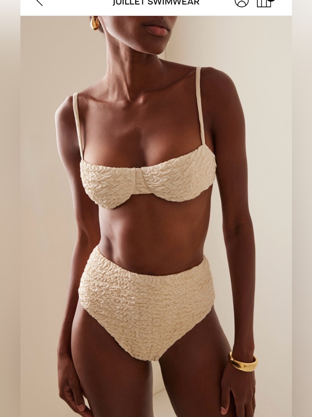 Juillet Swimwear | Ingred Balconette Bikini Top & Isla High-Rise Bikini Bottoms